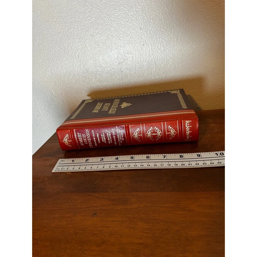 Amaranth Press Robert Louis Stevenson Book Brown‎ Red Excellent Bonded Leather